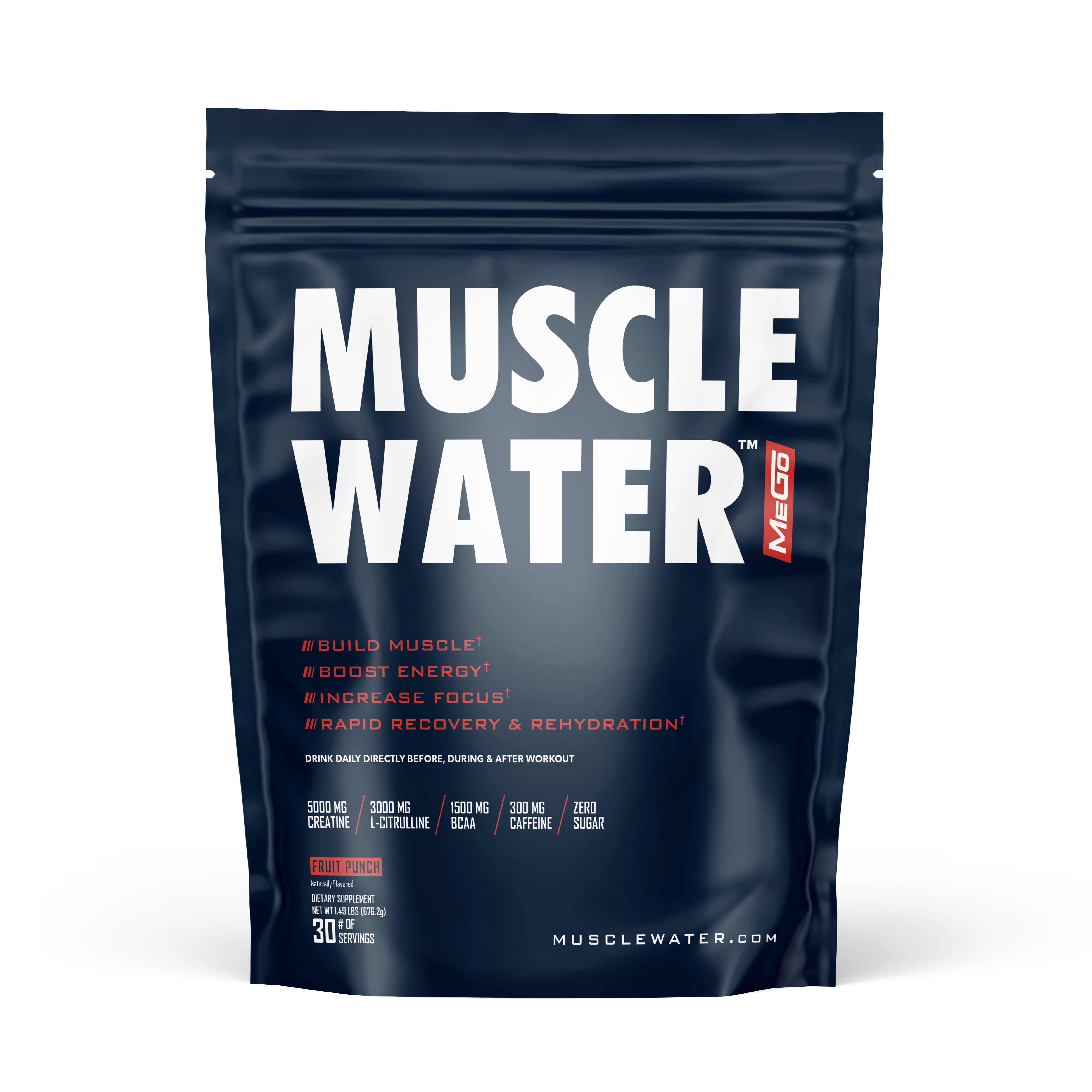MUSCLE WATER Fruit Punch (30-Day Supply)