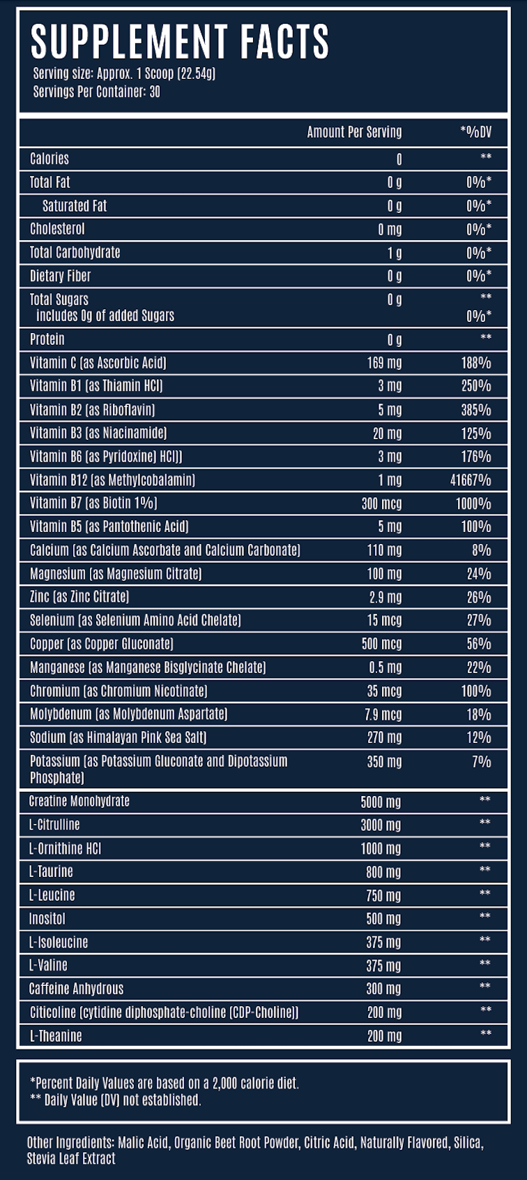 MUSCLE WATER Fruit Punch (30-Day Supply)